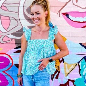 NWT Meet Me in Santorini Top